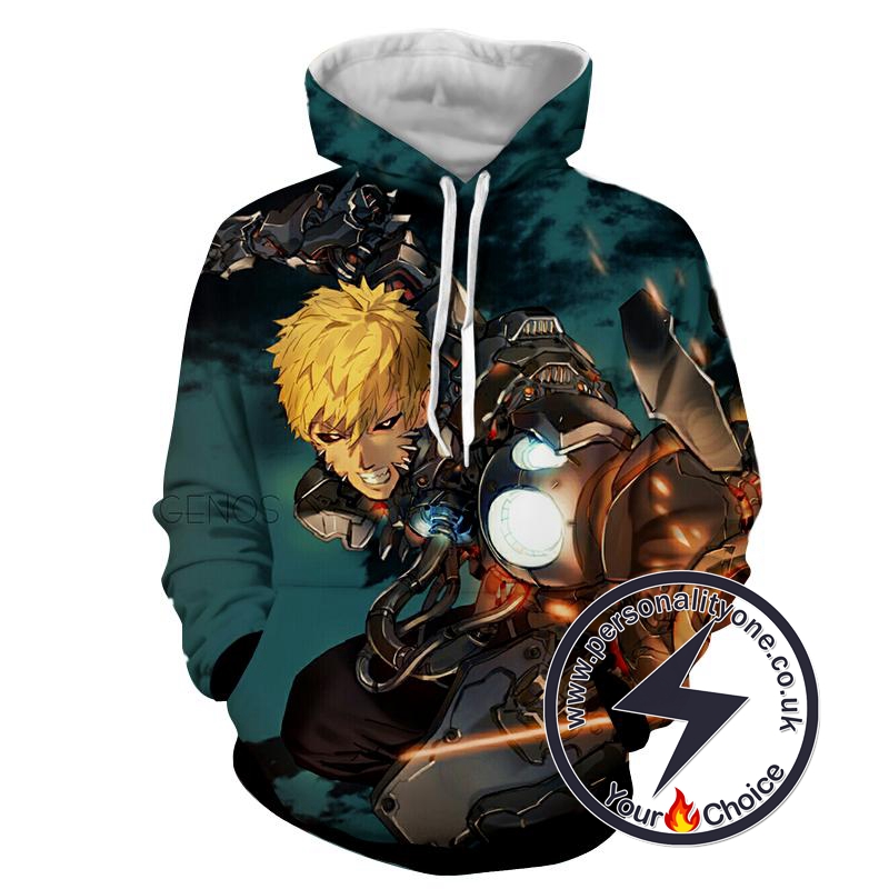 One Punch Man - Genos 3D - Hoodies